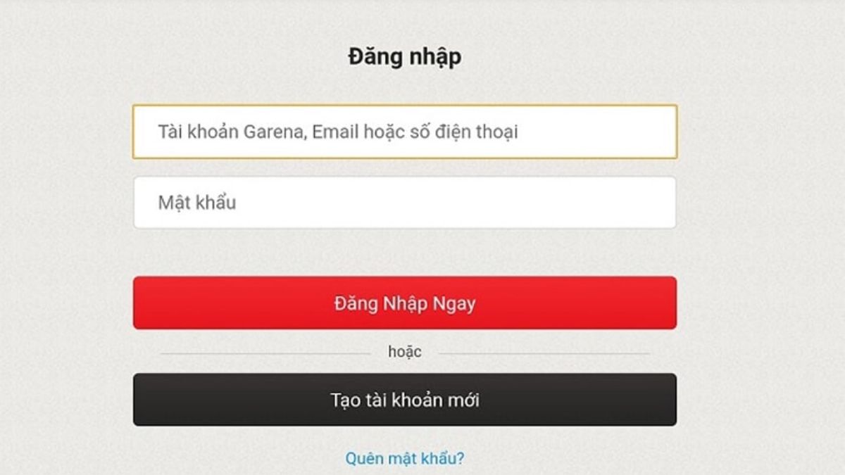 cách tạo tài khoản garena
